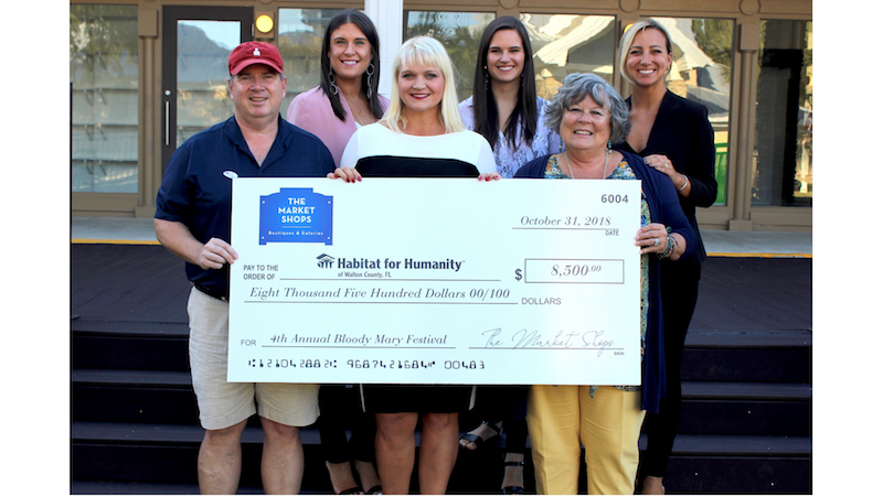 Bottom row from L to R: Greg Valloch, Ben & Jerry's; Teresa Imdieke, Habitat for Humanity; Denise Song, Habitat for Humanity. Back row from L to R: Jessica Bracken, Proffitt PR; Taylor Sheekley, Proffitt PR; and Caroline Boone, Proffitt PR